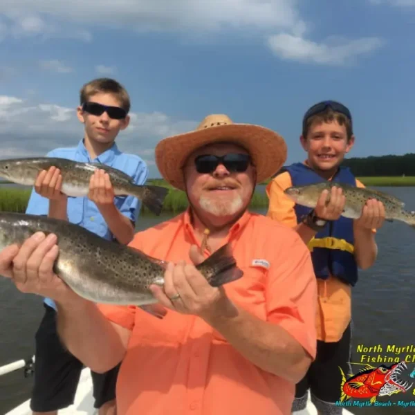 inshore fishing charters north myrtle beach family friendly speckled sea trout